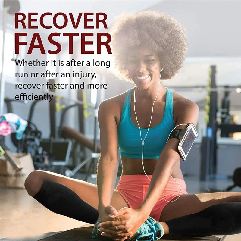 Professional Sports Compression Calf Sleeve And Shin Support 5