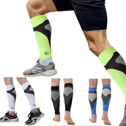 professional running leg compression and shin support sleeves