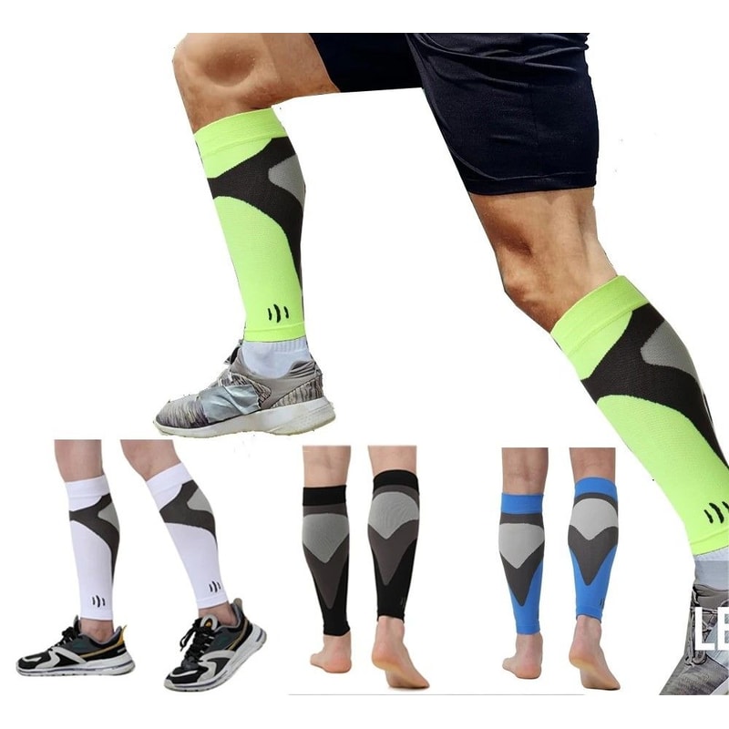 Professional Running Leg Compression And Shin Support Sleeves 0
