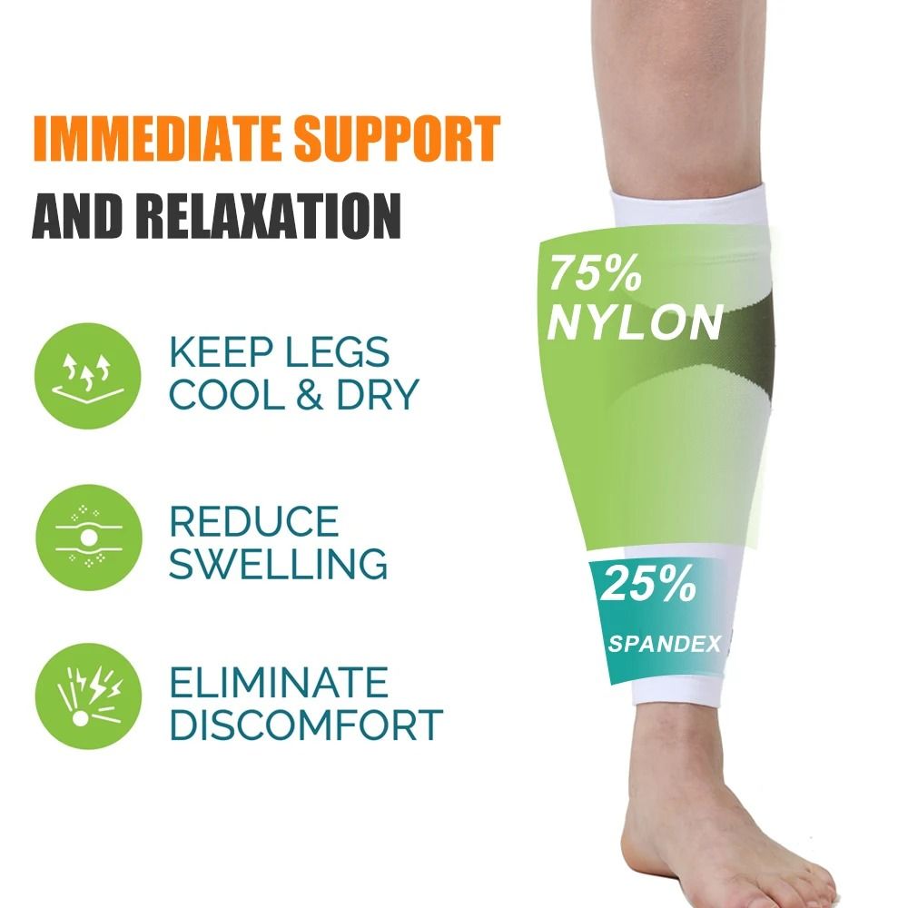 Professional Running Leg Compression And Shin Support Sleeves 4