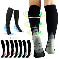 gradient pressure knee high compression stockings (pair)