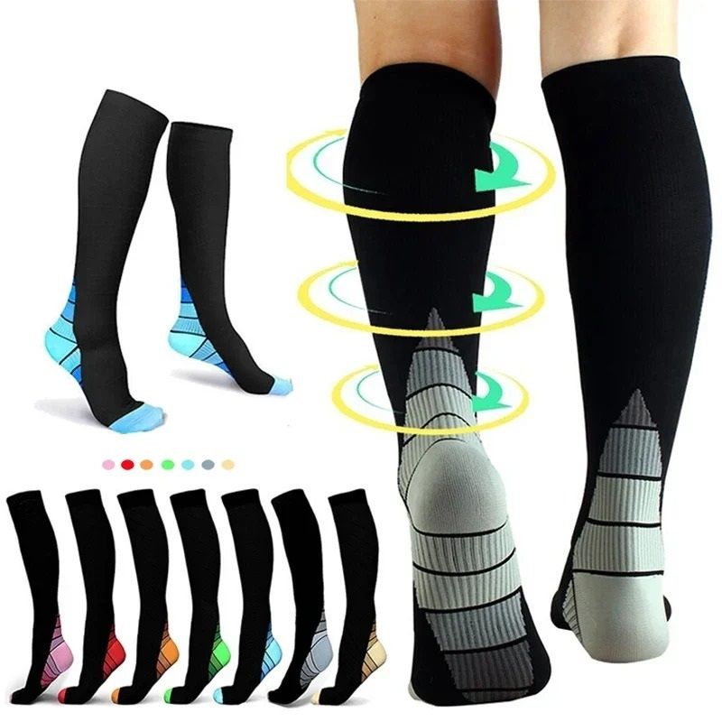 Gradient Pressure Knee High Compression Stockings Pair 0