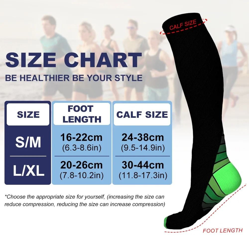 Gradient Pressure Knee High Compression Stockings Pair 5
