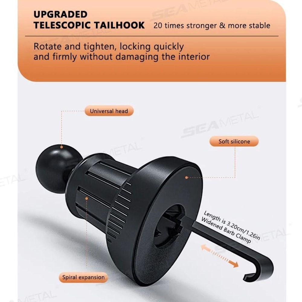SpaceEfficient Folding Air Vent Beverage Bracket 4