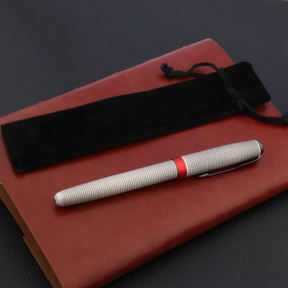 Heritage Checkered Metallic Script And Signature Pen 5