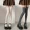 Vertical Texture Visual Lengthening Over Knee Socks 10