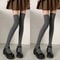 Vertical Texture Visual Lengthening Over Knee Socks 14
