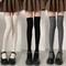 Vertical Texture Visual Lengthening Over Knee Socks 15