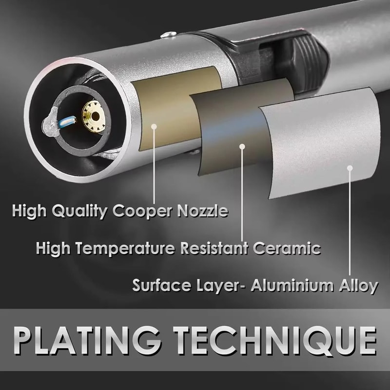 Precision Windproof Jet Flame Pen Torch 2