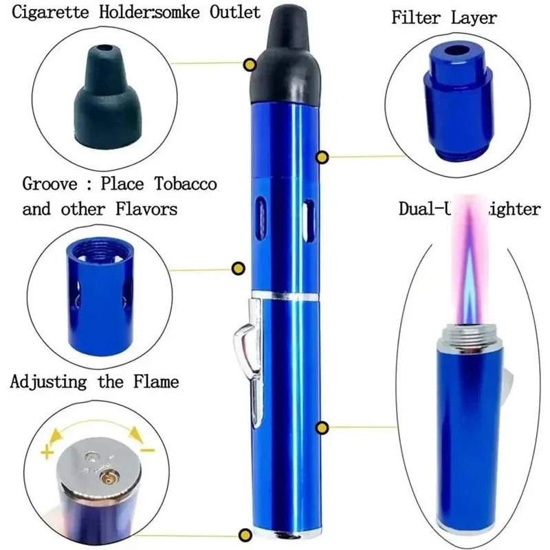 MultiFunction Windproof Aromatherapy Pen Torch 0