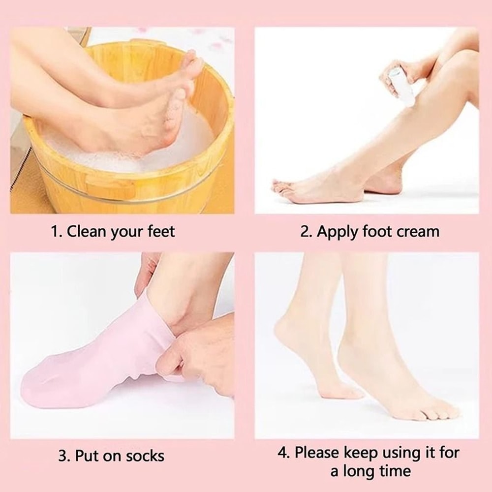 Anti Crack Intensive Hydration Foot Spa Sleeves 4