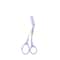 Pink Precision Brow Sculpting Scissors With Integrated Comb 10