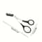 Pink Precision Brow Sculpting Scissors With Integrated Comb 1