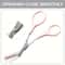 Pink Precision Brow Sculpting Scissors With Integrated Comb 3