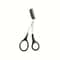 Pink Precision Brow Sculpting Scissors With Integrated Comb 5