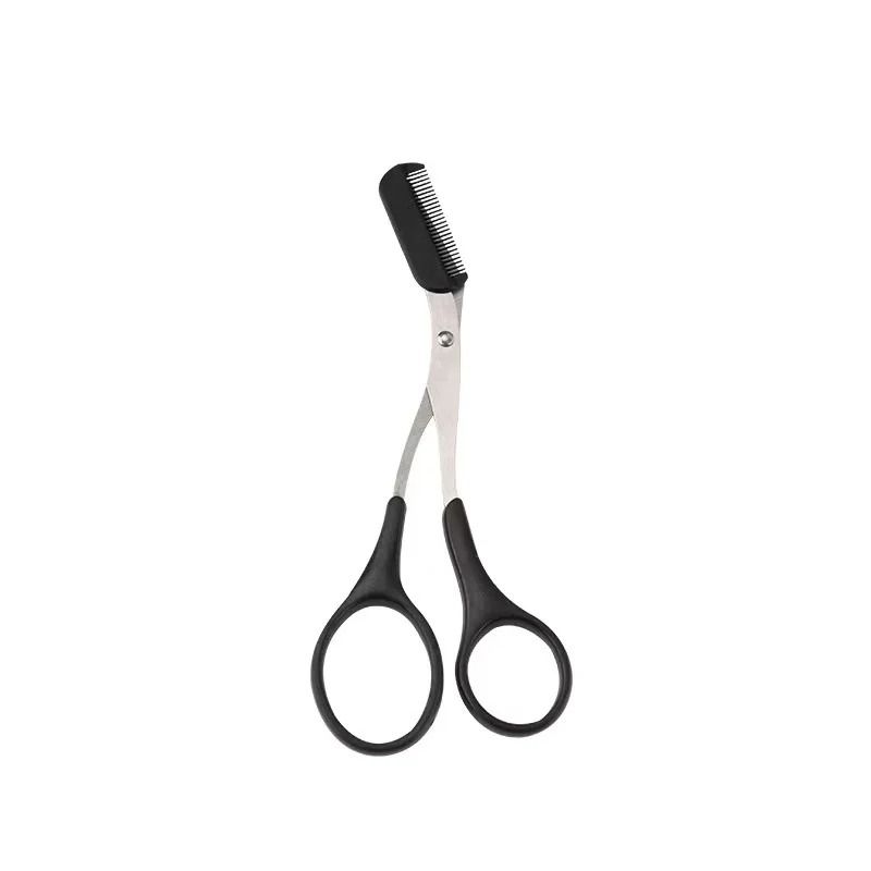 Pink Precision Brow Sculpting Scissors With Integrated Comb 6