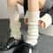 Ribbed Knit Lolita Leg Warmers And Boot Cuffs 1