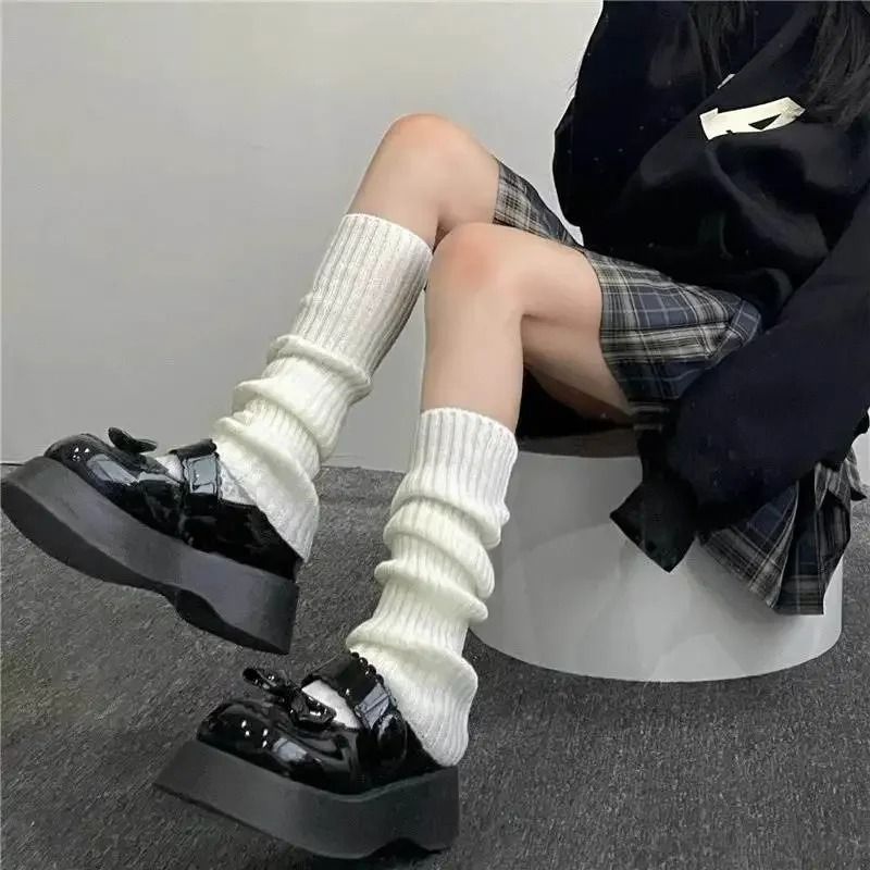 Ribbed Knit Lolita Leg Warmers And Boot Cuffs 7