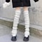 Ribbed Knit Lolita Leg Warmers And Boot Cuffs 8