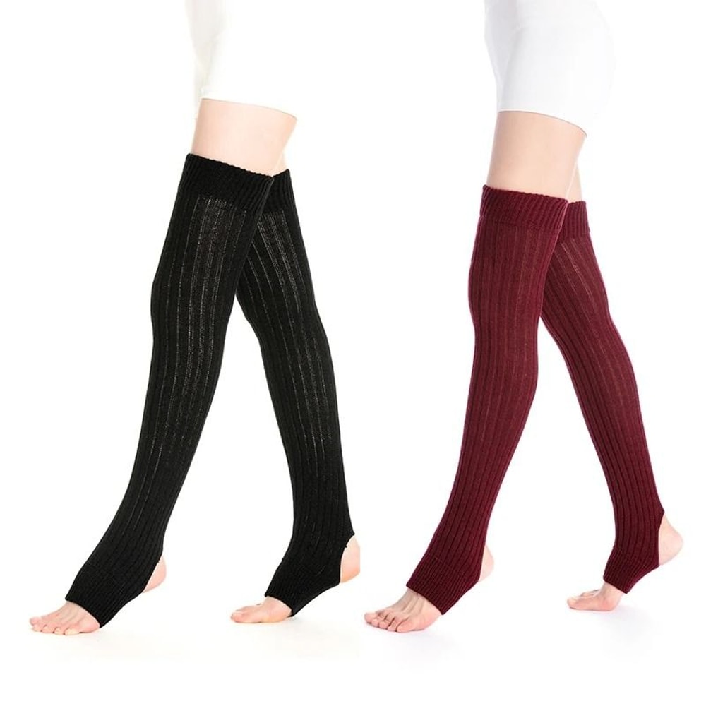 Over Knee Thermal Gaiters With Hollowed Heel Design 0