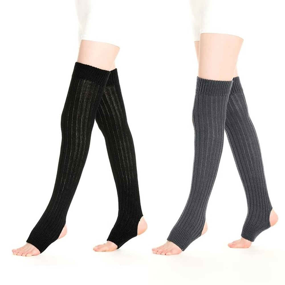 Over Knee Thermal Gaiters With Hollowed Heel Design 5