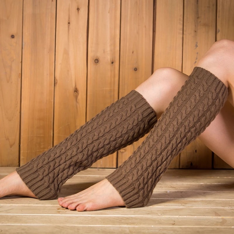 Korean Style SlouchKnit Thermal Leg Warmers 10