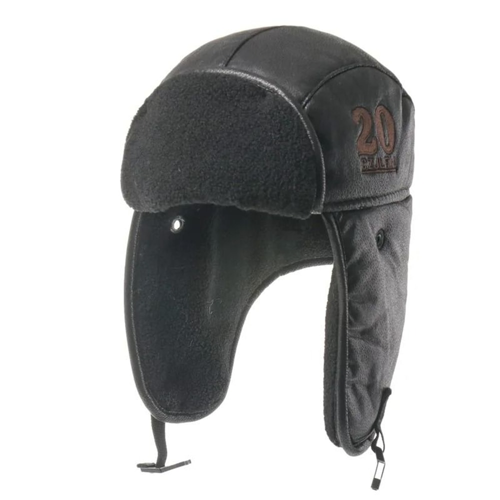 Synthetic Leather Thermal Bomber And Pilot Hat 6
