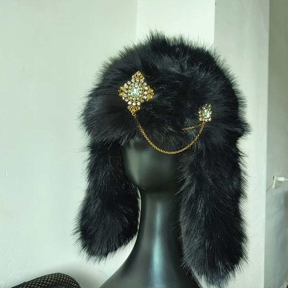 Diamond Quilted Luxury Thermal Bomber Cap 6