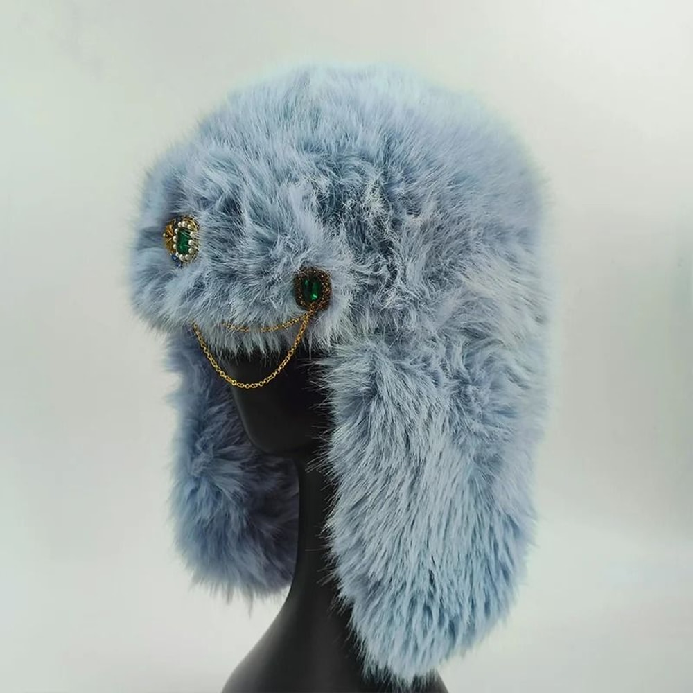 Diamond Quilted Luxury Thermal Bomber Cap 9