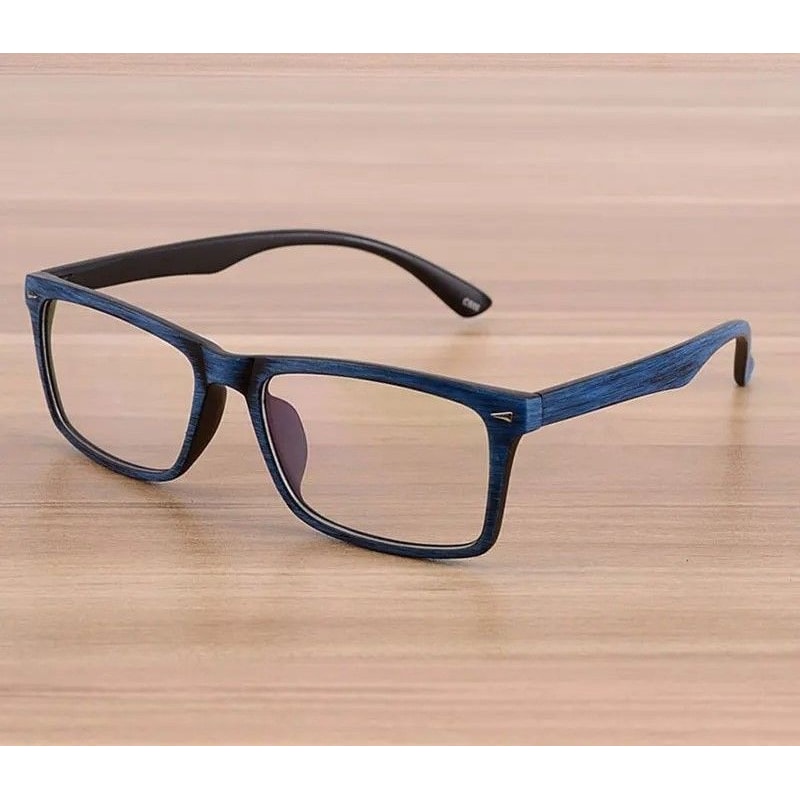 Wood Pattern Vintage Retro Optical Frames 0