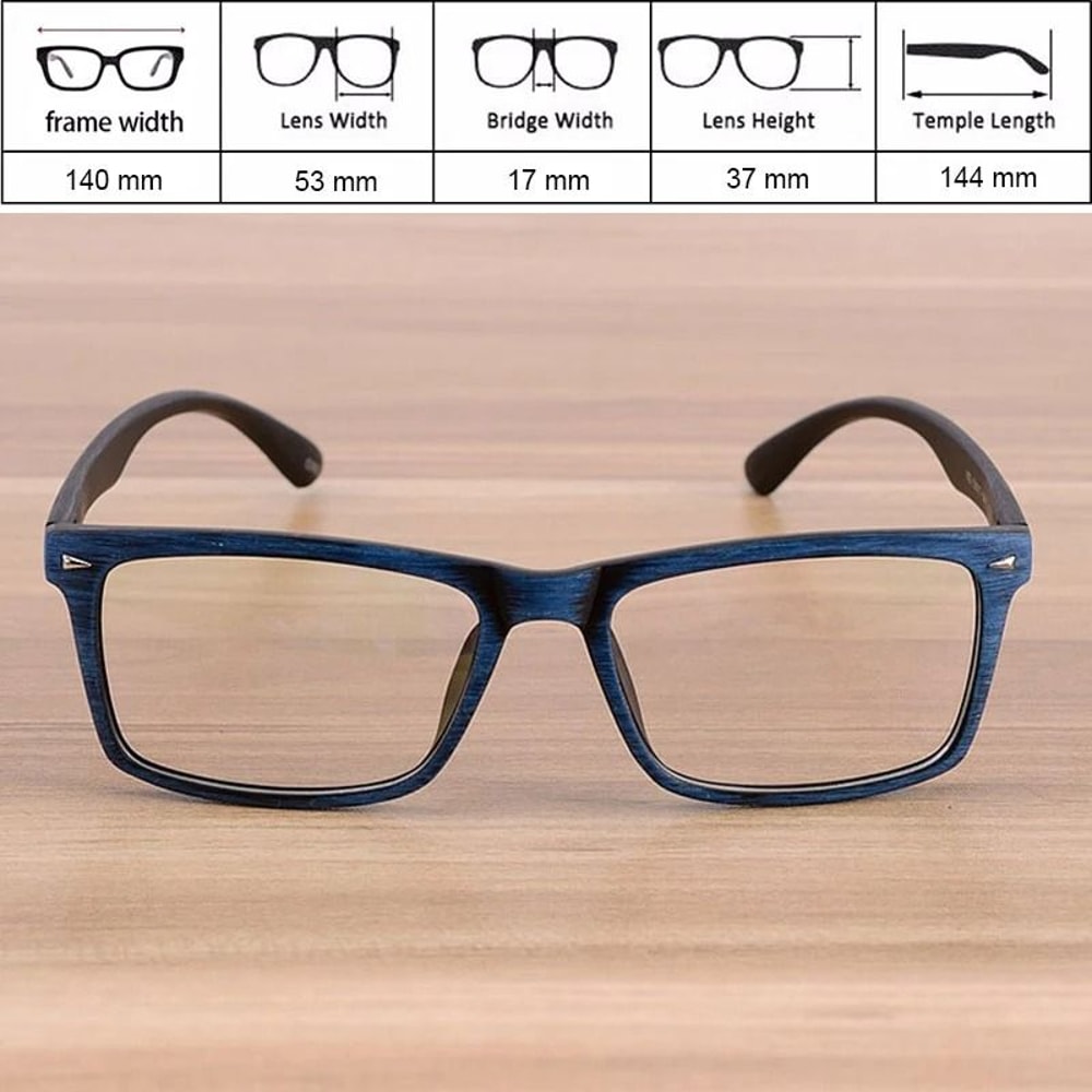 Wood Pattern Vintage Retro Optical Frames 1