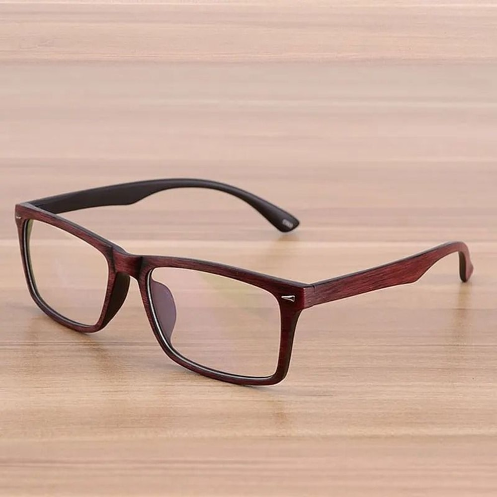 Wood Pattern Vintage Retro Optical Frames 6