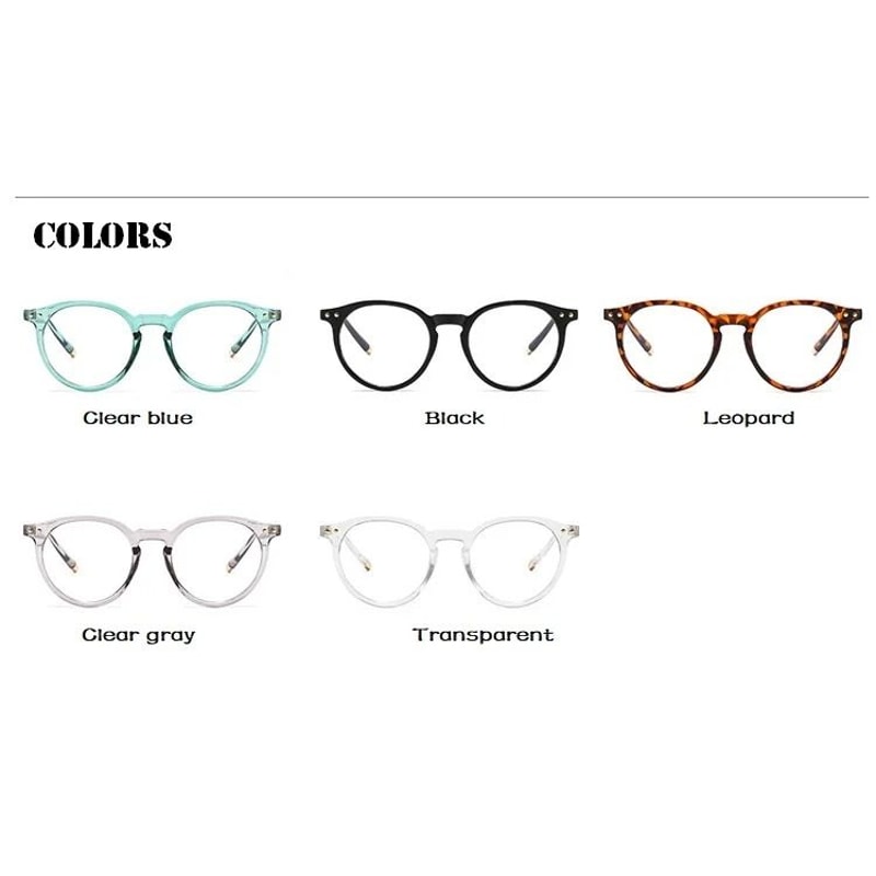 Anti Blue Light Vintage Circular Optical Frames 5