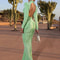 Elegant Ruched Open Back Maxi Dress 4
