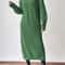 Heavy Gauge Chunky Knit Turtleneck Maxi Dress 7