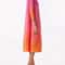 Gradient Pleated High Fashion Mid Calf Dress 4