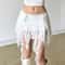 Y2K Irregular Ruffled Fringe Mini Skirt 6