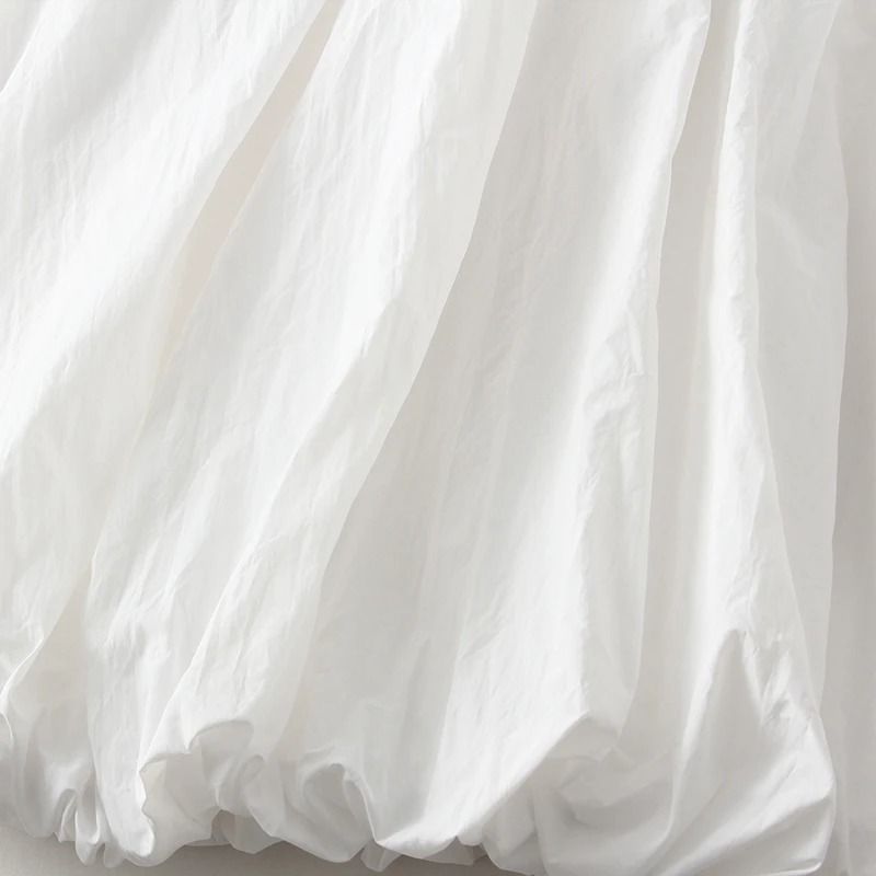 Vintage Balloon High Waist Puff Maxi Skirt 4