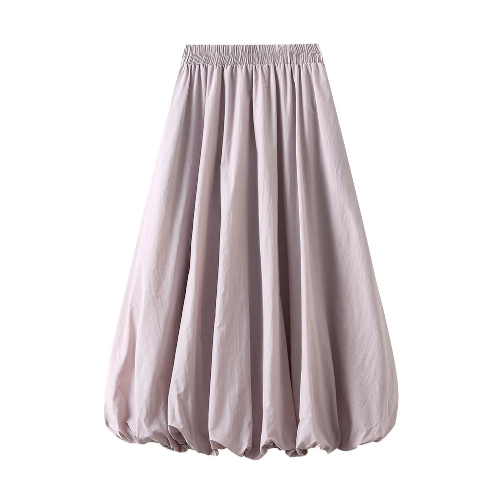 Vintage Balloon High Waist Puff Maxi Skirt 6