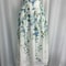 Watercolor Floral Linen High Waist Midi Skirt 0