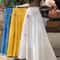 Boho Cotton Linen Slimming Midi Skirt 0