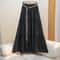 Boho Cotton Linen Slimming Midi Skirt 6