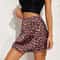 Pink Leopard Satin Punk Mini Skirt 6
