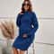 High Neck Knitted Maternity Photoshoot Sweater Dress 3