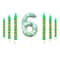 7Piece Green Digital Cake Candle Set 11