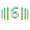 7Piece Green Digital Cake Candle Set 11