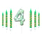 7Piece Green Digital Cake Candle Set 12