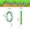 7Piece Green Digital Cake Candle Set 5