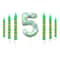 7Piece Green Digital Cake Candle Set 8