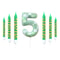 7Piece Green Digital Cake Candle Set 8
